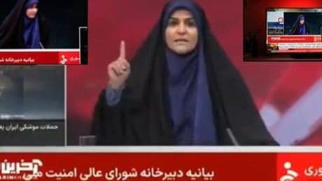 İsrail füzesine rağmen yayına devam etti: İranlı spiker direnişin sembolü oldu!