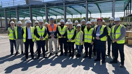 New College Lanarkshire students visit construction site at Ravenscraig