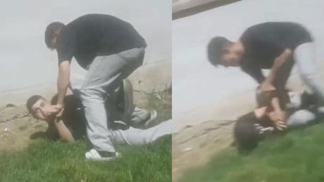 Arnavutköy'de çocuk parkında akran zorbalığı kamerada