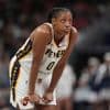 Azura Stevens, Kelsey Plum each score 20-plus and the Sparks beat the short-handed Fever 85-75