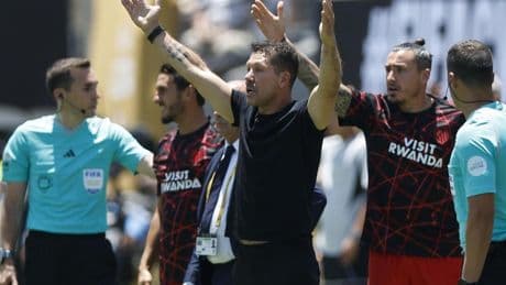 Simeone: "La diferencia de goles es dura; pudimos hacerlo mejor pero no nos alcanzó"