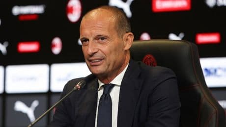 <p>Allegri e il futuro Milan: &quot;Il passato non conta, guardo il bicchiere mezzo pieno&quot;</p>
