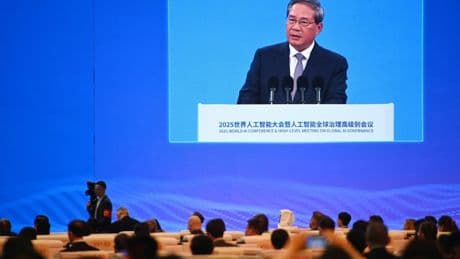 Intelligence artificielle : la Chine prône un consensus mondial, malgré sa rivalité avec les Etats-Unis