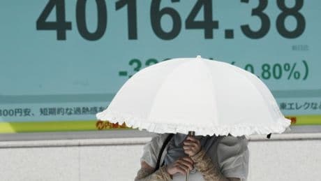 Asian shares are mostly higher, tracking US rally into record heights