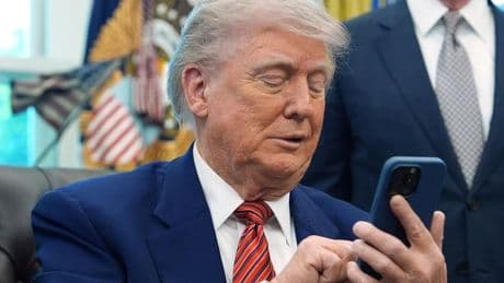 Donald Trump posts video of UK 'free Tommy Robinson' march saying 'amazing to see'