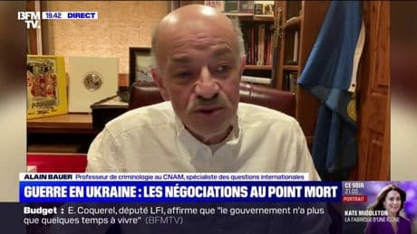 Guerre en Ukraine: "À un moment elle s'arrêtera, la question c'est à quel prix", déclare  Alain Bauer, professeur de criminologie