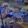 Car ploughs into crowd celebrating PSG Champions League win in French city of Grenoble leaving four members of the same family injured as young woman fights for life