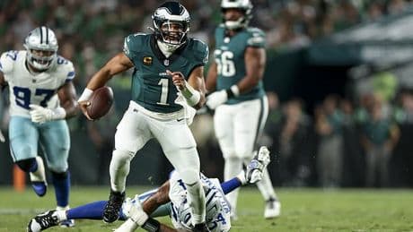 Eagles shake brutal start in NFL opener to remind Dallas Cowboys the road to Super Bowl XL runs through Philly