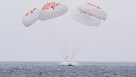 Nach 5 Monaten im All: Kapsel mit vier Astronauten von der ISS landet im Pazifik