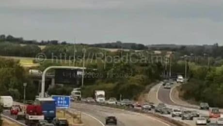 M40 traffic LIVE: Car flips in horror crash causing huge motorway delays