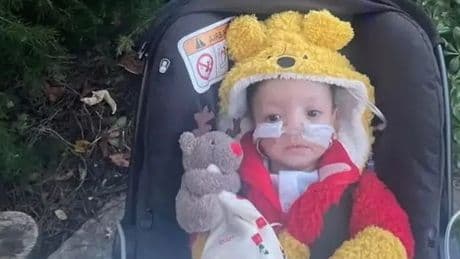 Moment driver refuses to lower bus ramp for toddler in wheelchair before leaving him on road