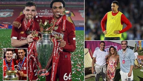 Andy Robertson pens gushing tribute to Trent Alexander-Arnold ahead of Liverpool star's final game - just days after he cut a lonely figure as Liverpool's title party rumbled on