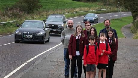 Parents petition council as school bus is scrapped 'putting kids in danger' at 60mph road