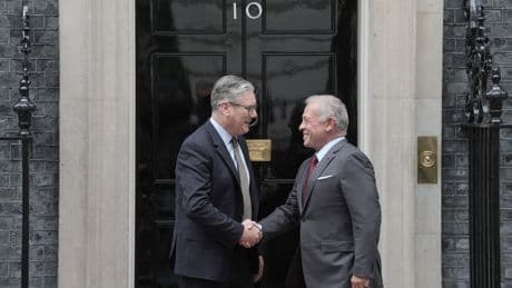 Starmer welcomes King of Jordan as Gaza conflict continues