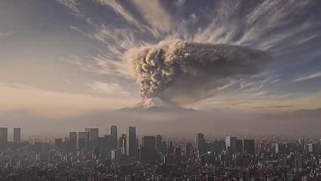 El impactante vídeo generado con IA para alertar sobre las consecuencias de la posible erupción del Monte Fuji