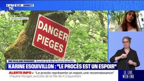 Mort de Karine Esquivillon: "elle attend de ce procès la reconnaissance pleine et entière de la souffrance que (son père) a infligé à sa famille", explique l'avocate de la fille de Karine Esquivillon
