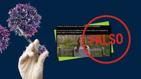 Es falso: no hay relación entre la vacuna de la covid y el cáncer de la Princesa de Gales