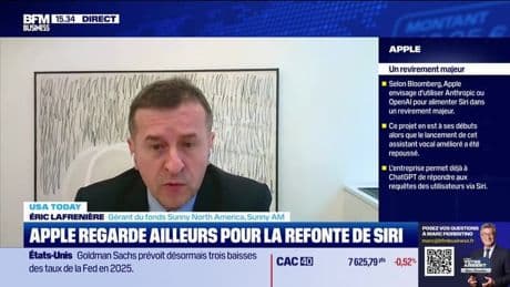 USA Today : Apple envisagerait d'abandonner ses propres modèles d'IA, par Eric Lafrenière – 01/07