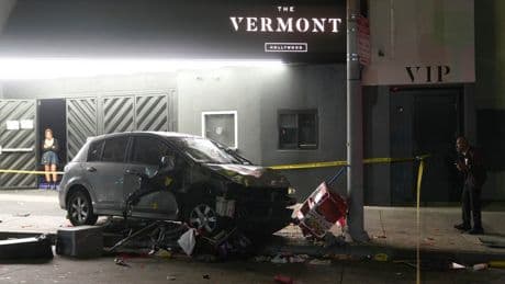 A vehicle drove into a crowd in Los Angeles, injuring 30 people, including at least 3 critically
