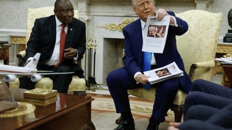 Trump showed Ramaphosa a photo from DRC as proof of ‘White genocide’ in South Africa