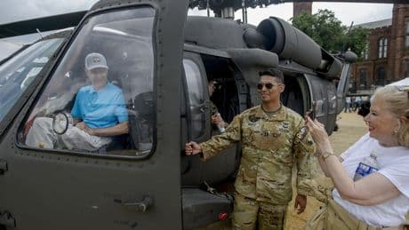 WATCH: Matt Delaney at the Army celebration on the National Mall