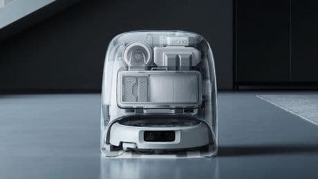 DJI’s first robovac features drone tech and a transparent design