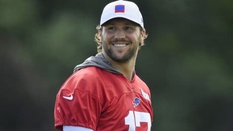 Josh Allen has touching moment with crying fan at Bills camp