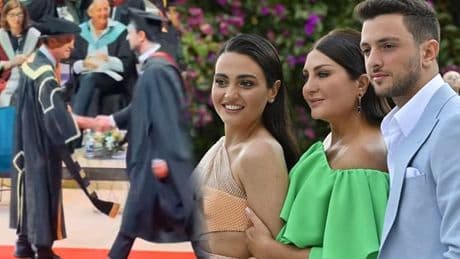 Sibel Can'ın küçük oğlu üniversiteden mezun oldu