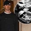 Newly-single Romeo Beckham cuts a sombre figure as he heads out in Paris following shock split from Kim Turnbull