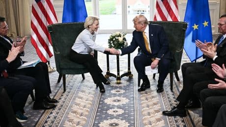 Trump sets EU tariff at 15%, lower than his original threat, after meeting in Scotland
