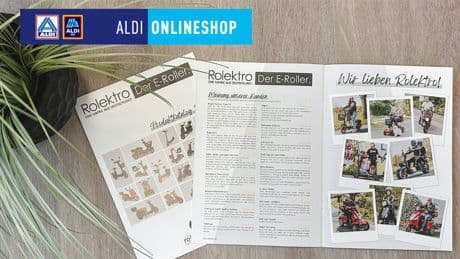 Mobil mit Aldi: Rolektro E-City 45 Retro, E-Joy 20 und E-Quad 6 V.3 jetzt zum Knallerpreis