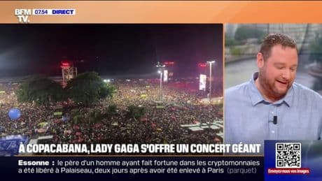 Lady Gaga s'offre un concert géant sur la plage à Copacabana