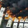 Watch: City buses go up in flames in Philadelphia