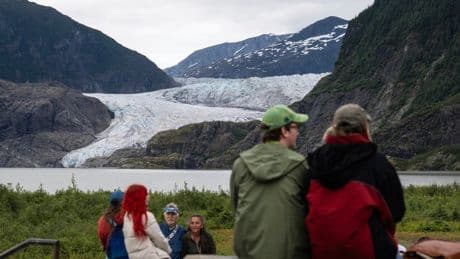 Residents in Alaska’s capital urged to evacuate over flooding from melting glacier