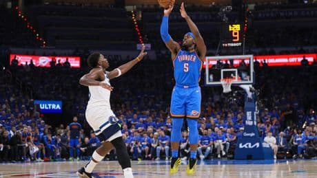 Gilgeous-Alexander estrena su MVP con 38 puntos en el segundo triunfo de Oklahoma frente a Minnesota