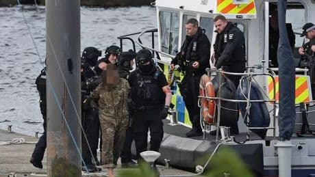 Dramatic police chase on River Clyde as marine unit and armed cops pursue boat in Greenock