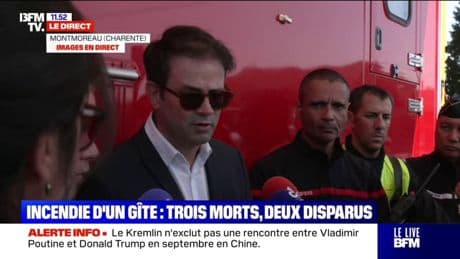 Incendie d'un gîte en Charente: une enquête ouverte pour "homicide involontaire" ou "blessures involontaires" contre X