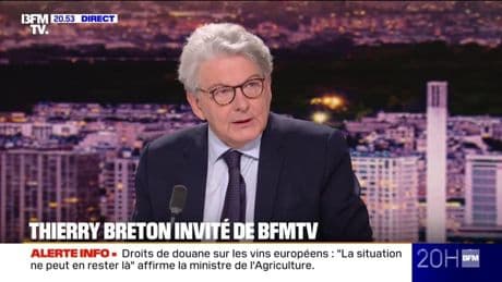 Ukraine: "Il faut qu'on comprenne désormais que nous sommes seuls", réagit Thierry Breton, ancien commissaire européen au Marché intérieur et ancien ministre de l'Économie