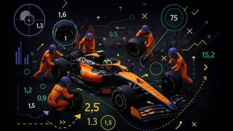 El truco de McLaren para volar en los pit stops: la IA de Google analiza terabytes de datos en tiempo real para lograr récords