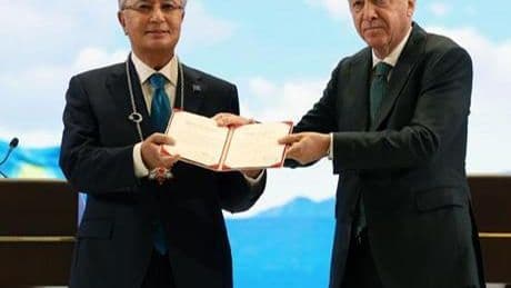 Tokayev'e Türkiye Cumhuriyeti Devlet Nişanı tevcih edildi