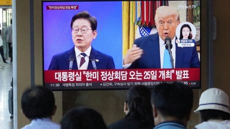 Trump claims ‘purge or revolution’ in South Korea before meeting new leader