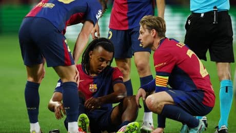 Ligue des champions : Jules Koundé sort sur blessure lors de la demi-finale entre le Barça et l’Inter Milan, Lautaro Martinez aussi