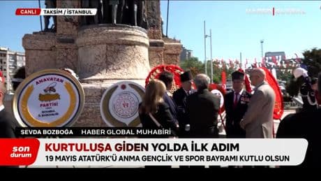 İstanbul'da 19 Mayıs coşkusu: Kutlamaların adresi Taksim Meydanı