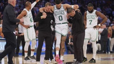 Los peores pronósticos con Tatum: rotura del tendón de Aquiles