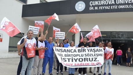Balcalı Hastanesi işçileri: “Hanlar hamamlar değil, hakkımızı istiyoruz!”