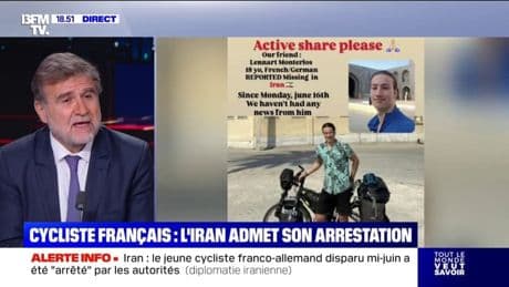 Iran: le jeune cycliste français a été "arrêté" affirme le gouvernement iranien