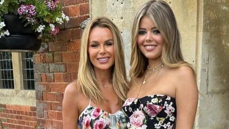 Amanda Holden's daughter copies her mum's look as she wears white bikini on boat trip