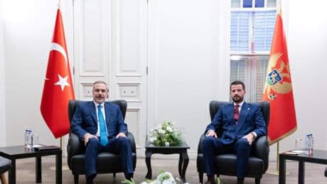Bakan Fidan, Karadağ Cumhurbaşkanı Milatovic tarafından kabul edildi