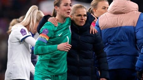 Sarina Wiegman ‘sad and disappointed’ by Mary Earps England retirement while Leah Williamson says keeper will be missed
