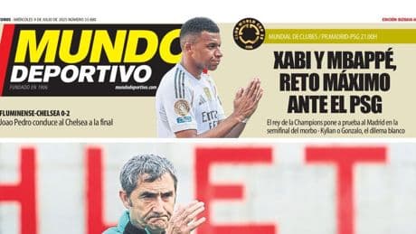 Portada de hoy de la Edición Bizkaia-Araba de Mundo Deportivo